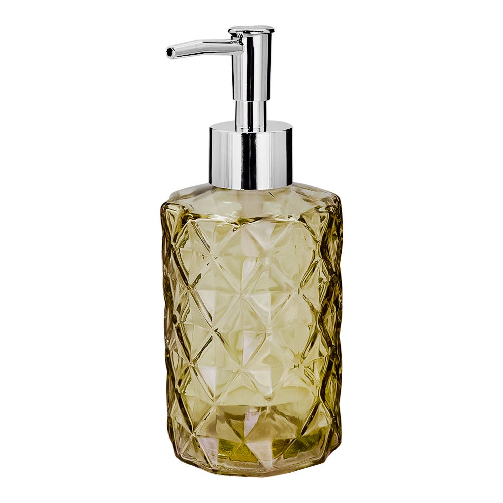 Dosificador de jabón líquido de vidrio 330 ml varios decorados ATALB001 Home Addict