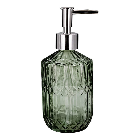 Dosificador de jabón líquido de vidrio 330 ml varios decorados ATALB010 Home Addict
