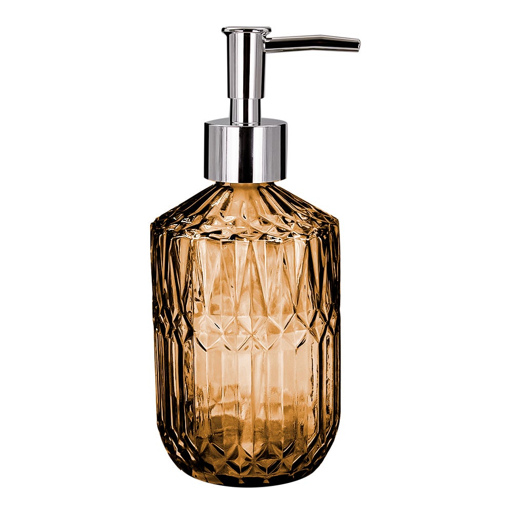 Dosificador de jabón líquido de vidrio 330 ml varios decorados ATALB010 Home Addict