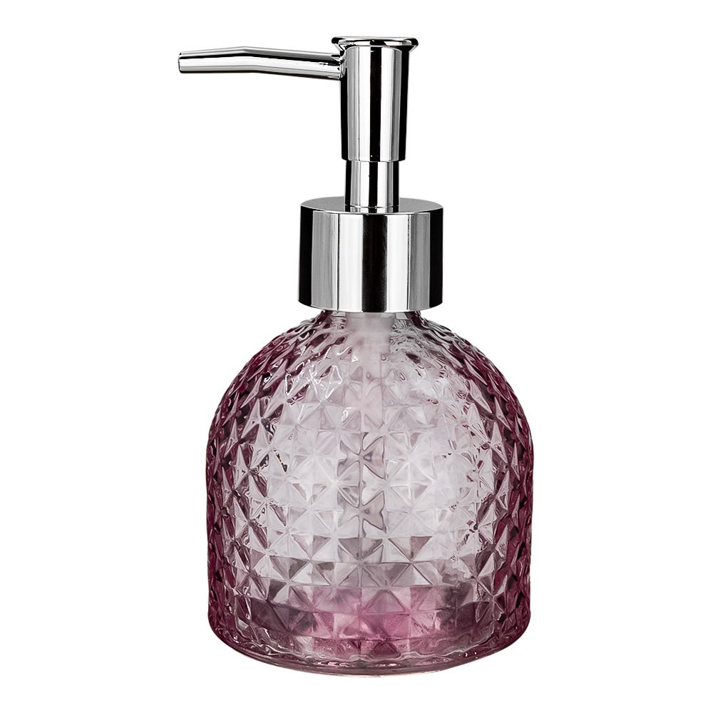 Dosificador de jabón líquido de vidrio 220 ml varios decorados ATALB011 Home Addict