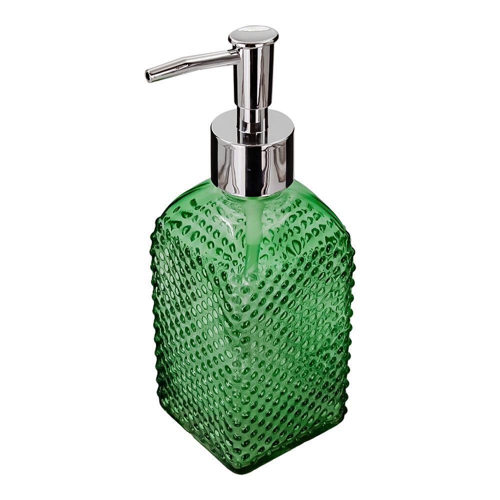 Dosificador de jabón líquido de vidrio 400 ml varios decorados ATALB013 Home Addict