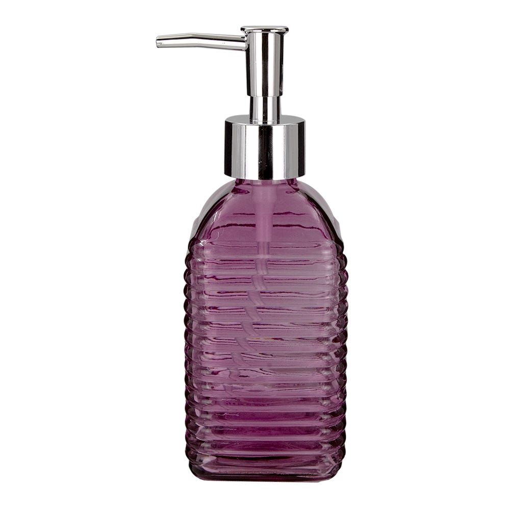 Dosificador de jabón líquido de vidrio 400 ml varios decorados ATALB013 Home Addict