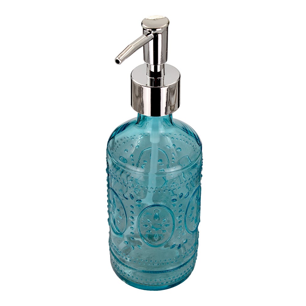 Dosificador de jabón líquido de vidrio 380 ml varios decorados ATALB015 Home Addict