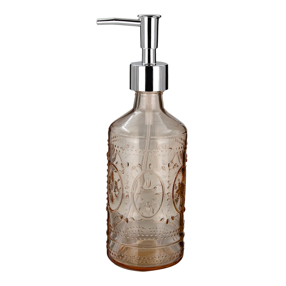 Dosificador de jabón líquido de vidrio 380 ml varios decorados ATALB015 Home Addict