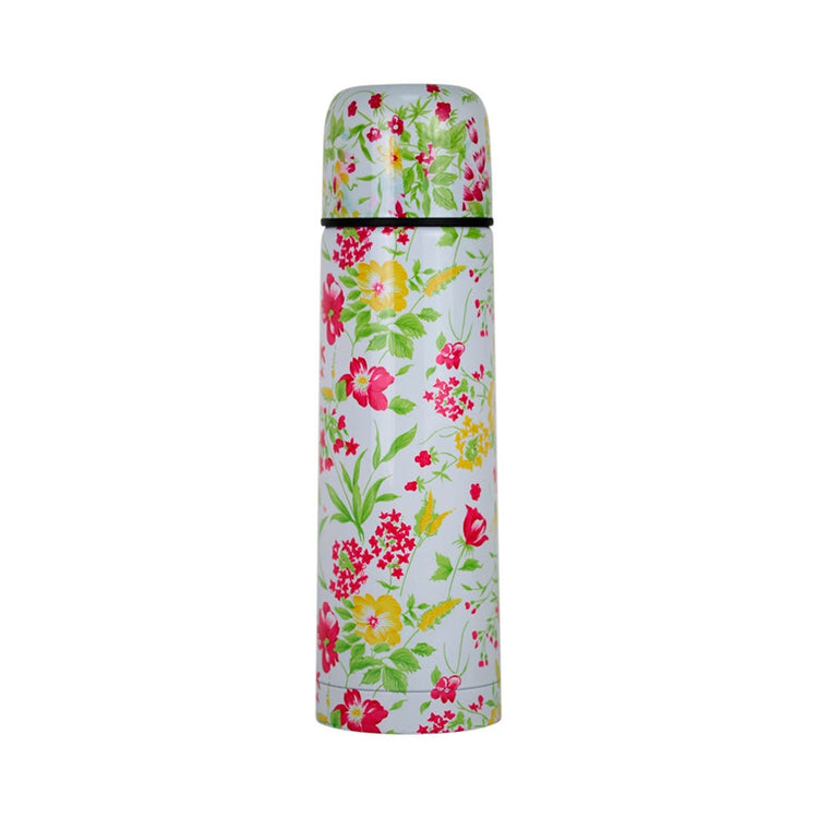Thermo de acero inoxidable con diseño floral de 750 ml
