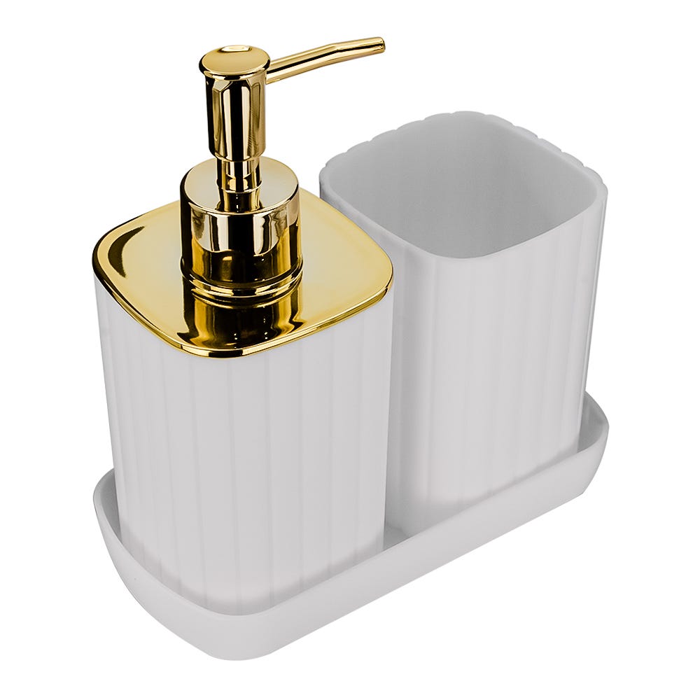 Juego de baño 3 piezas de plástico ATAS11 Home Addict