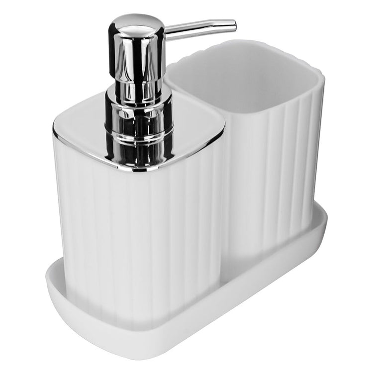 Juego de baño 3 piezas de plástico ATAS12 Home Addict