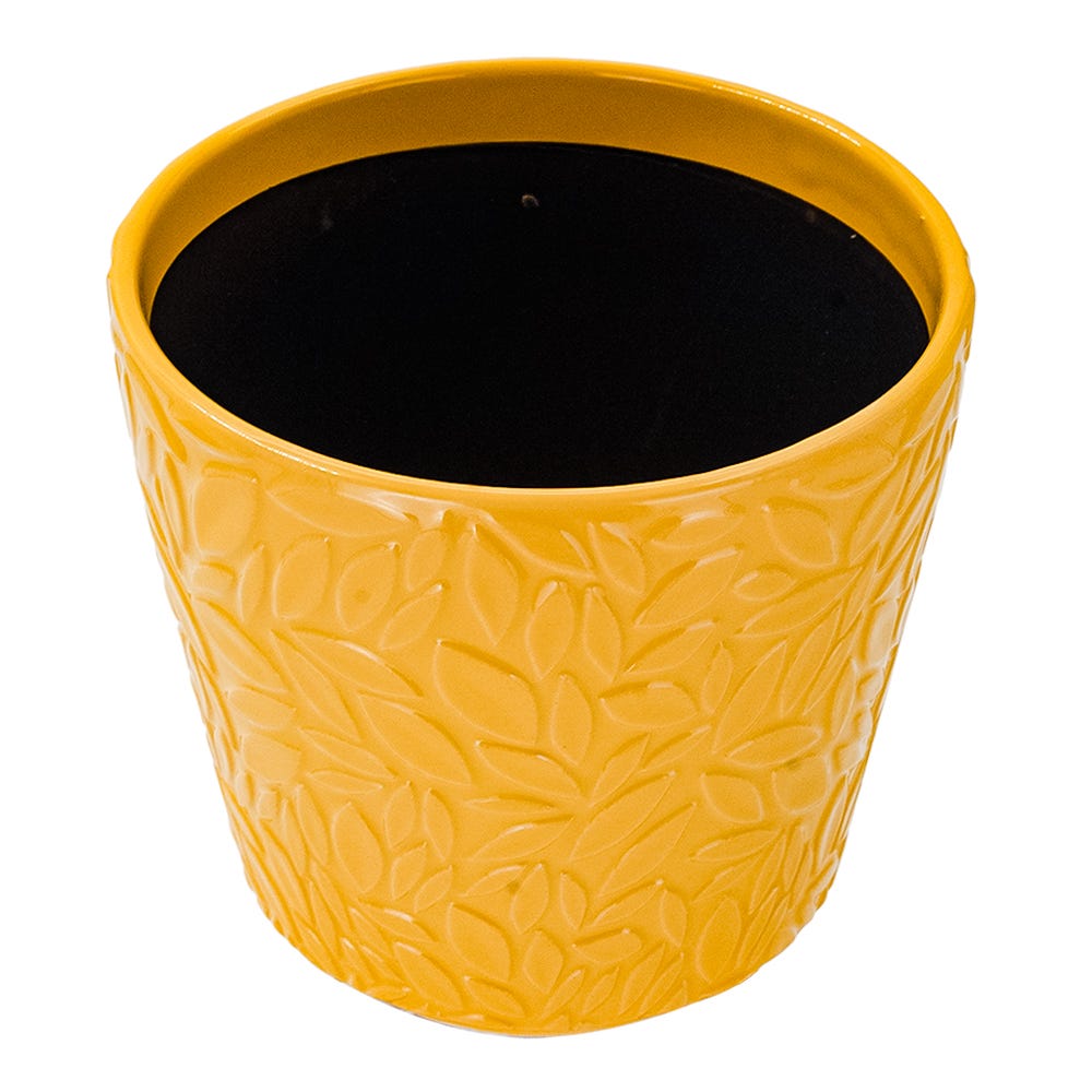 Maceta de cerámica 13.7 x 13.5 x 13 cm varios colores 23F026-3 Home Sweet Home