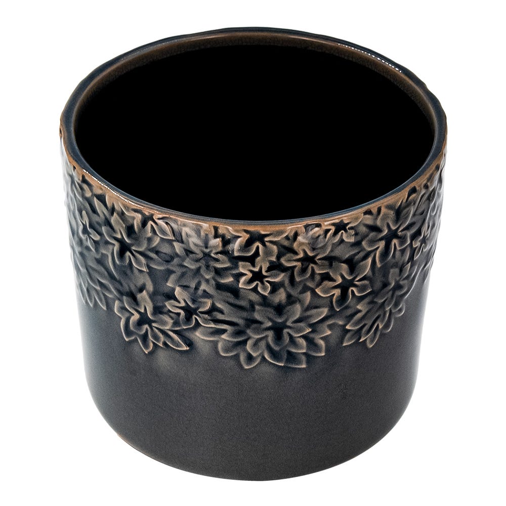 Maceta de cerámica 14.3 x 14.3 x 12.5 cm varios colores 23F027-3 Home Sweet Home