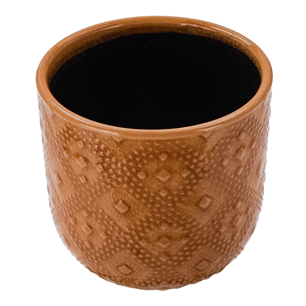 Maceta de cerámica 9.9 x 9.9 x 9.5 cm varios colores 23F065-3 Home Sweet Home