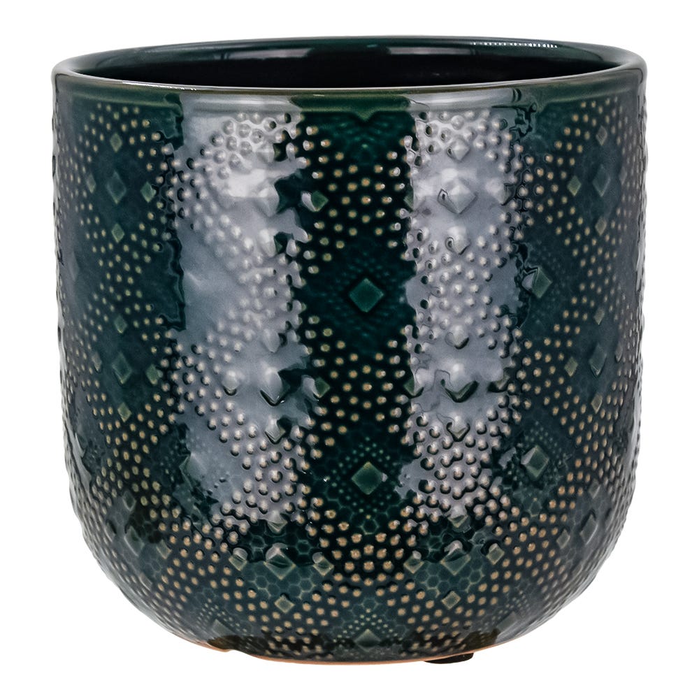 Maceta de cerámica 13.4 x 13.4 x 12.8 cm varios colores 23F066-2 Home Sweet Home