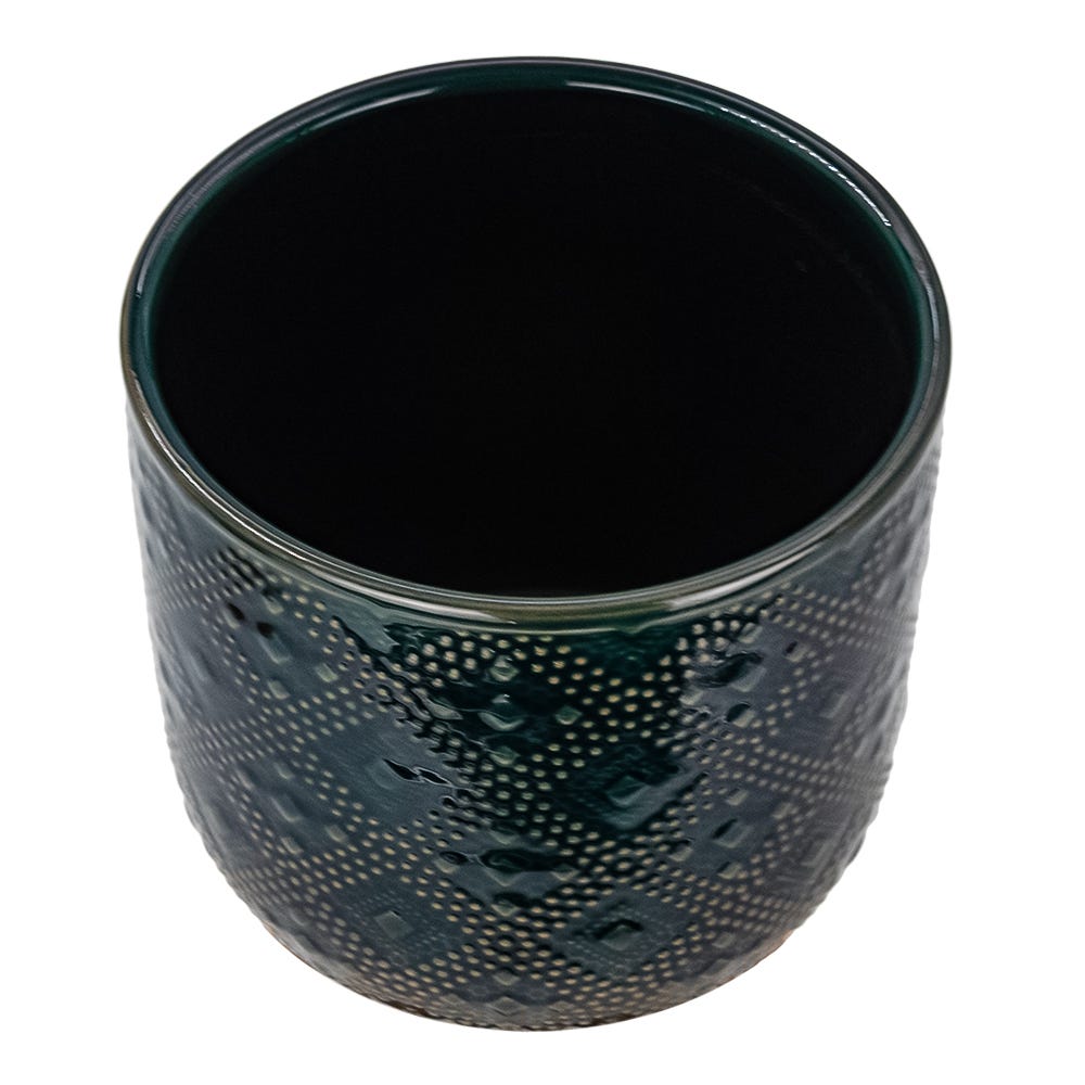 Maceta de cerámica 13.4 x 13.4 x 12.8 cm varios colores 23F066-2 Home Sweet Home