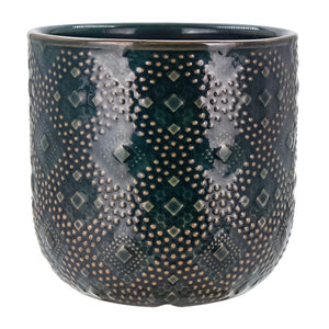 Maceta de cerámica 9.8 x 9.8 x 9.4 cm varios colores 23F066-3 Home Sweet Home