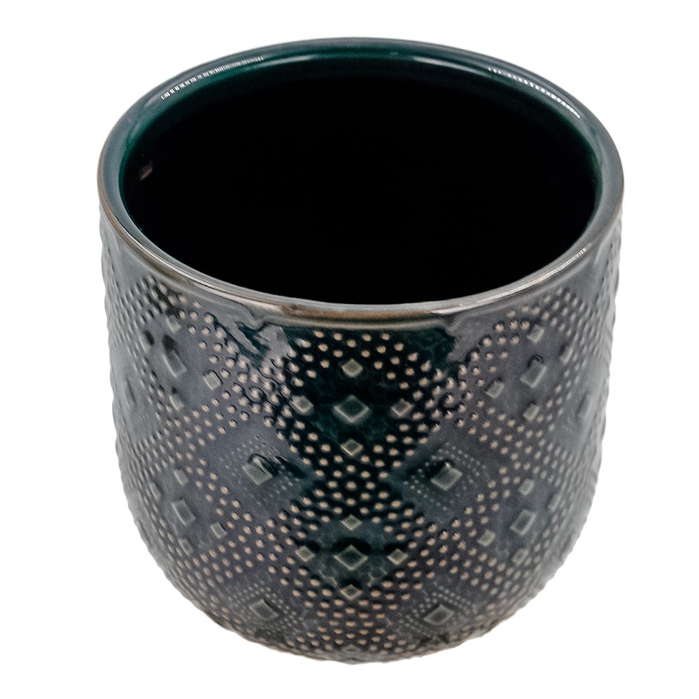 Maceta de cerámica 9.8 x 9.8 x 9.4 cm varios colores 23F066-3 Home Sweet Home