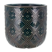 Maceta de cerámica 9.8 x 9.8 x 9.4 cm varios colores 23F066-3 Home Sweet Home