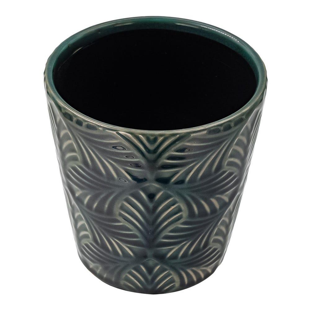 Maceta de cerámica 13 x 13 x 12.5 cm varios colores 23F097-3 Home Sweet Home