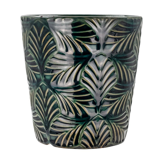 Maceta de cerámica 12.5 x 12.5 x 13 cm varios colores 23F098-3 Home Sweet Home