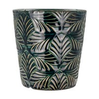 Maceta de cerámica 12.5 x 12.5 x 13 cm varios colores 23F098-3 Home Sweet Home