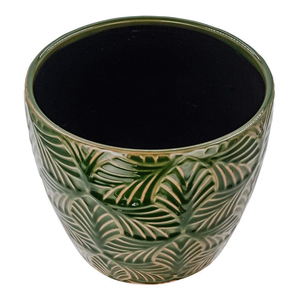 Maceta de cerámica 17 x 16.7 x 14.1 cm varios colores 23F104-2 Home Sweet Home