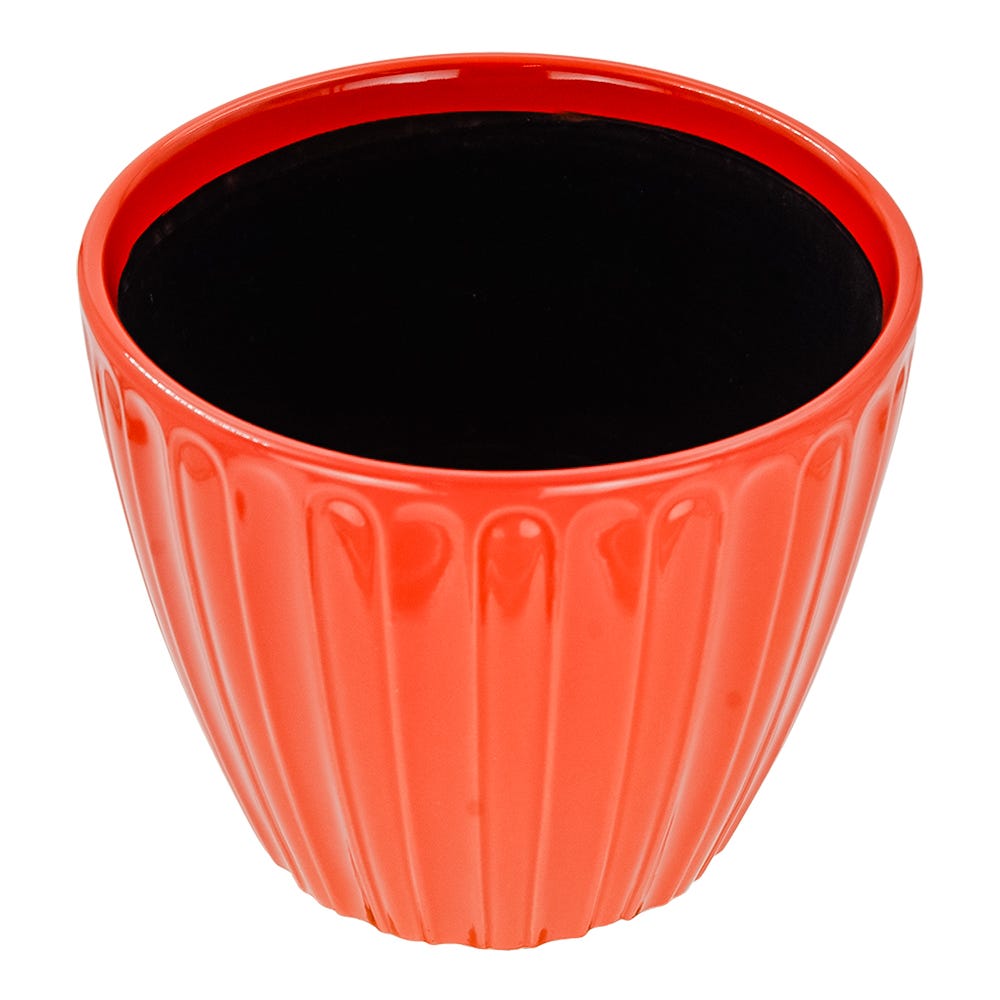 Maceta de cerámica 16.9 x 16.7 x 14 cm varios colores 23F112-2 Home Sweet Home