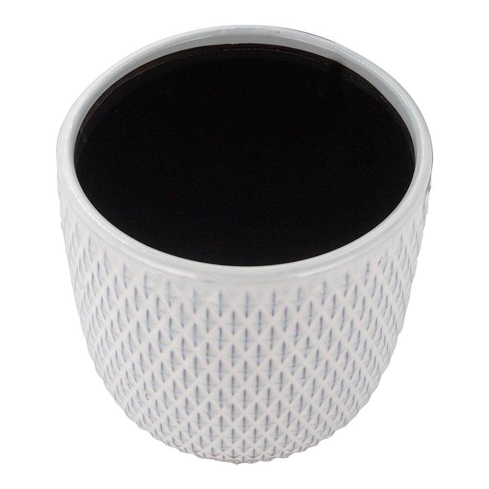 Maceta de cerámica 16.9 x 17.4 x 16.3 cm varios colores 23F332-2 Home Sweet Home