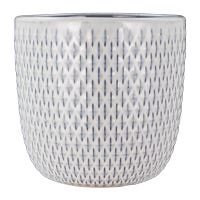 Maceta de cerámica 16.9 x 17.4 x 16.3 cm varios colores 23F332-2 Home Sweet Home