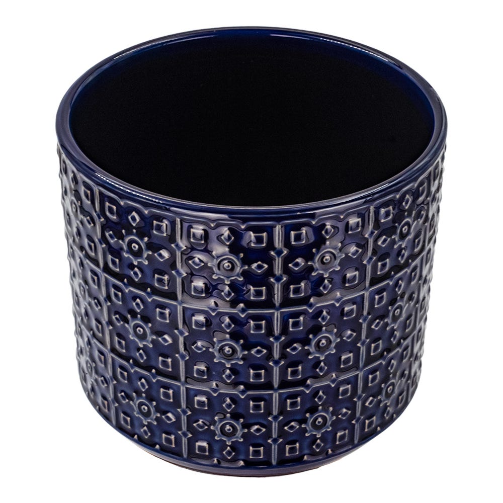 Maceta de cerámica 16.9 x 17 x 15.3 cm varios colores 23F362-2 Home Sweet Home