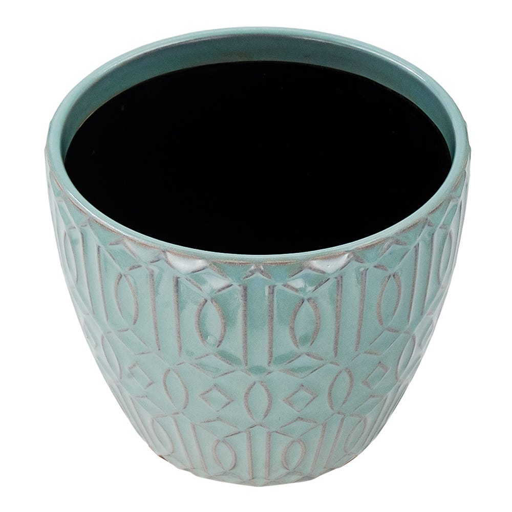 Maceta de cerámica 17 x 17 x 14.4 cm varios colores 24S250-2 Home Sweet Home