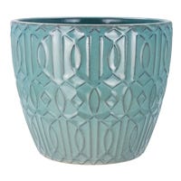 Maceta de cerámica 17 x 17 x 14.4 cm varios colores 24S250-2 Home Sweet Home
