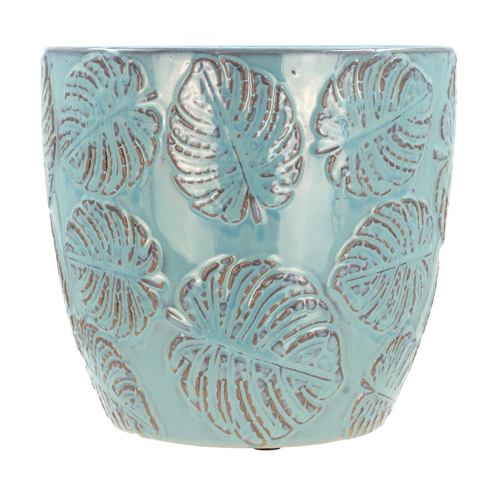 Maceta de cerámica 19.9 x 19.4 x 18.1 cm varios colores 24S029-1 Home Sweet Home