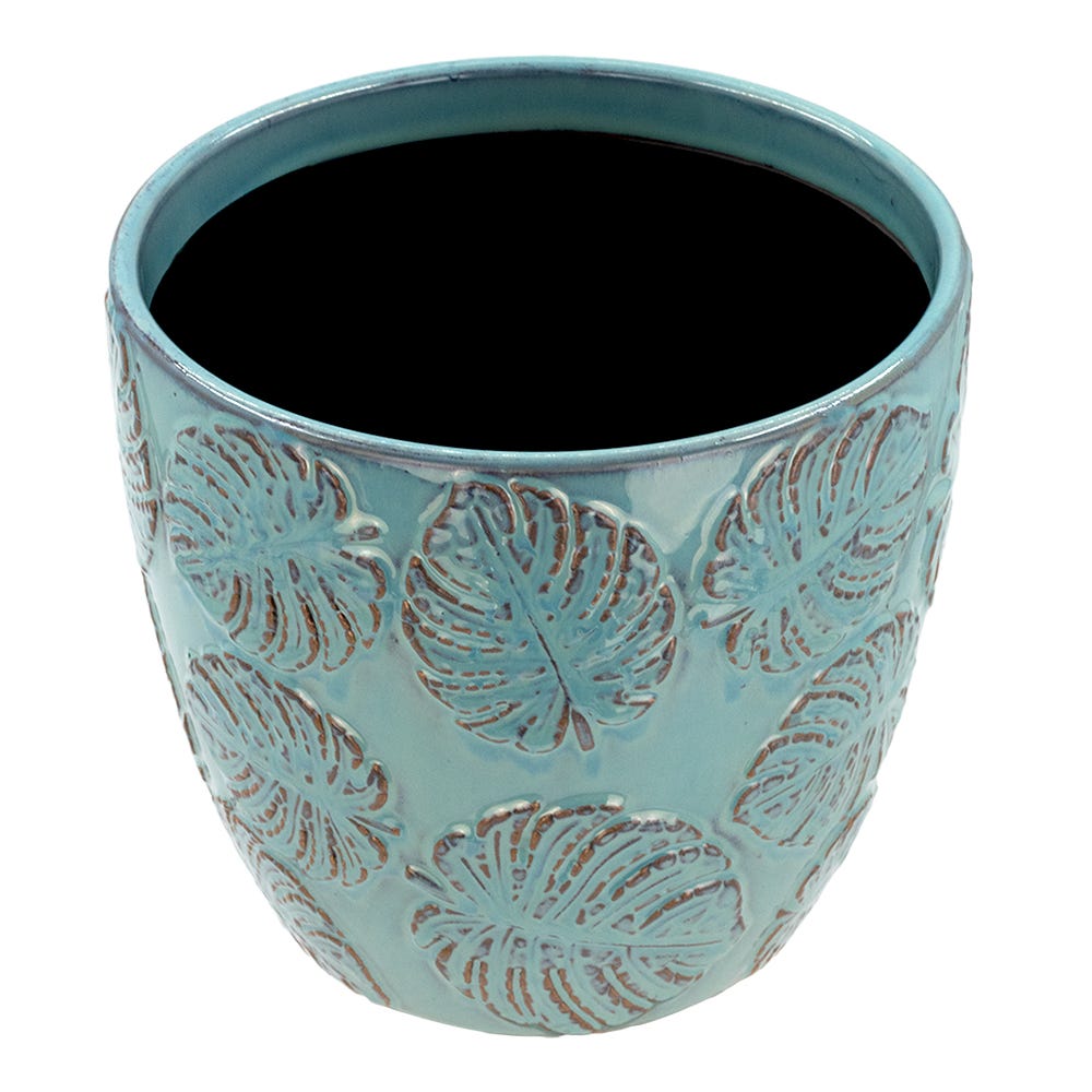 Maceta de cerámica 19.9 x 19.4 x 18.1 cm varios colores 24S029-1 Home Sweet Home