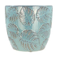 Maceta de cerámica 19.9 x 19.4 x 18.1 cm varios colores 24S029-1 Home Sweet Home