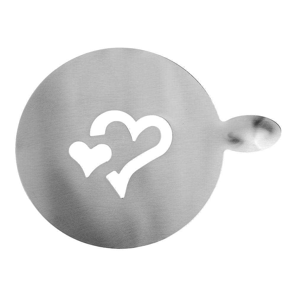 Decorador de espuma de café de acero inoxidable figura corazón CSH Qualité Premium