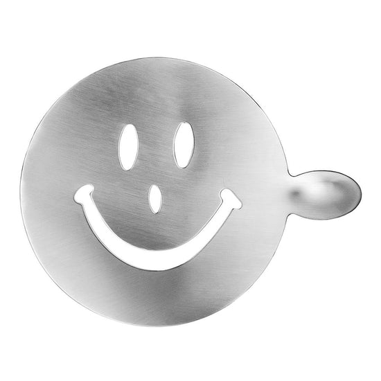Decorador de espuma de café de acero inoxidable figura carita CSS Qualité Premium