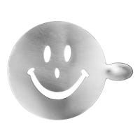 Decorador de espuma de café de acero inoxidable figura carita CSS Qualité Premium
