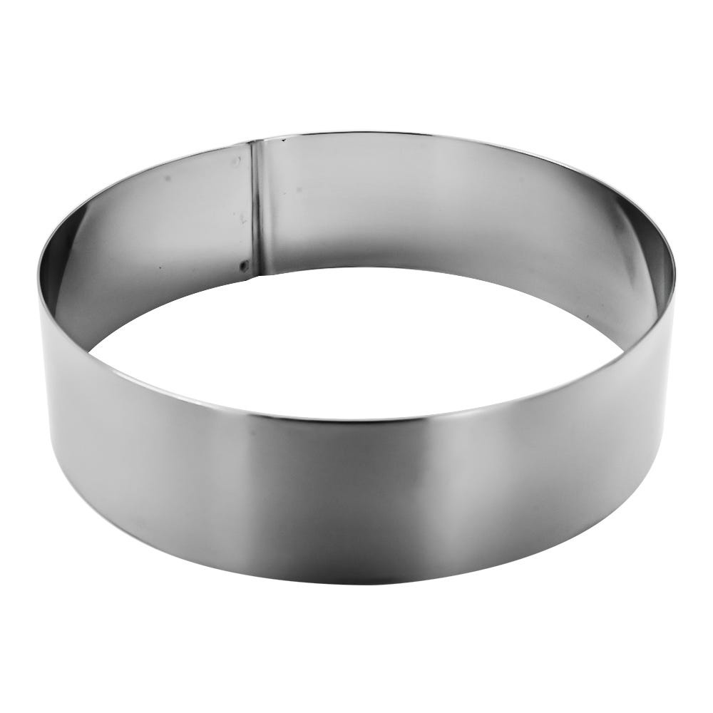 Anillo para hornear de acero inoxidable 4.4 x 16 cm PW-I C 16 Qualité Premium