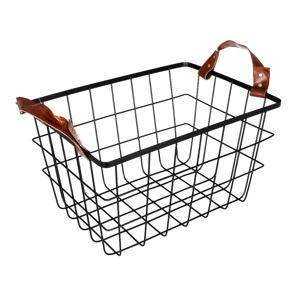 Canasta organizadora de acero galvanizado 20.5 x 49.5 x 26 cm 22815 Qualité