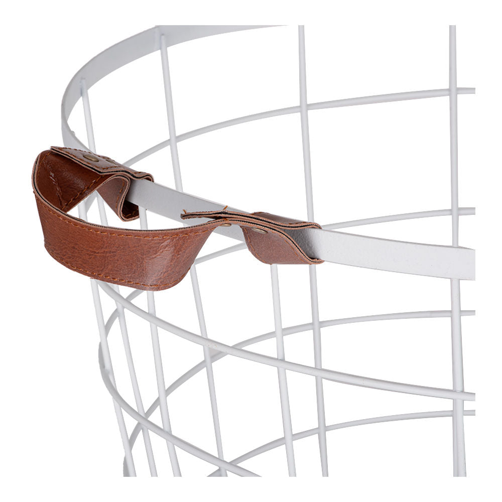 Canasta organizadora redonda de acero galvanizado 29.7 x 45.5 cm 22816 Qualité Premium