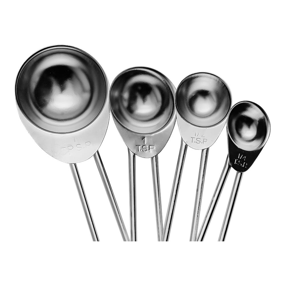 Juego de 4 cucharas medidoras de acero inoxidable 97112 Qualité