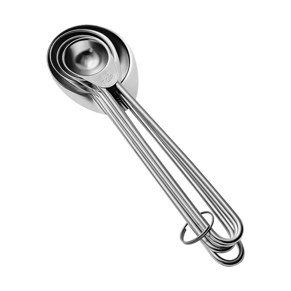 Juego de 4 cucharas medidoras de acero inoxidable 97112 Qualité