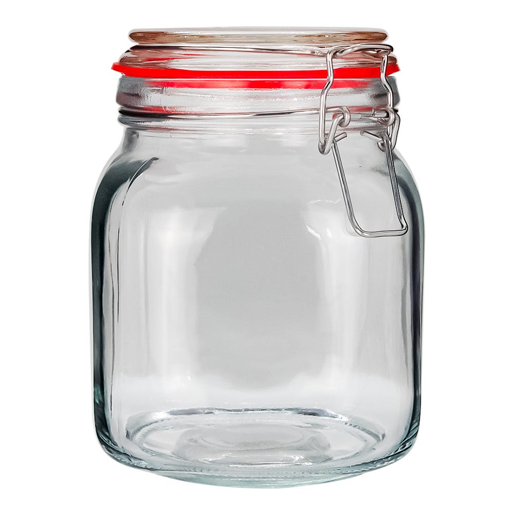 Set 4 recipientes de vidrio con tapa hermética