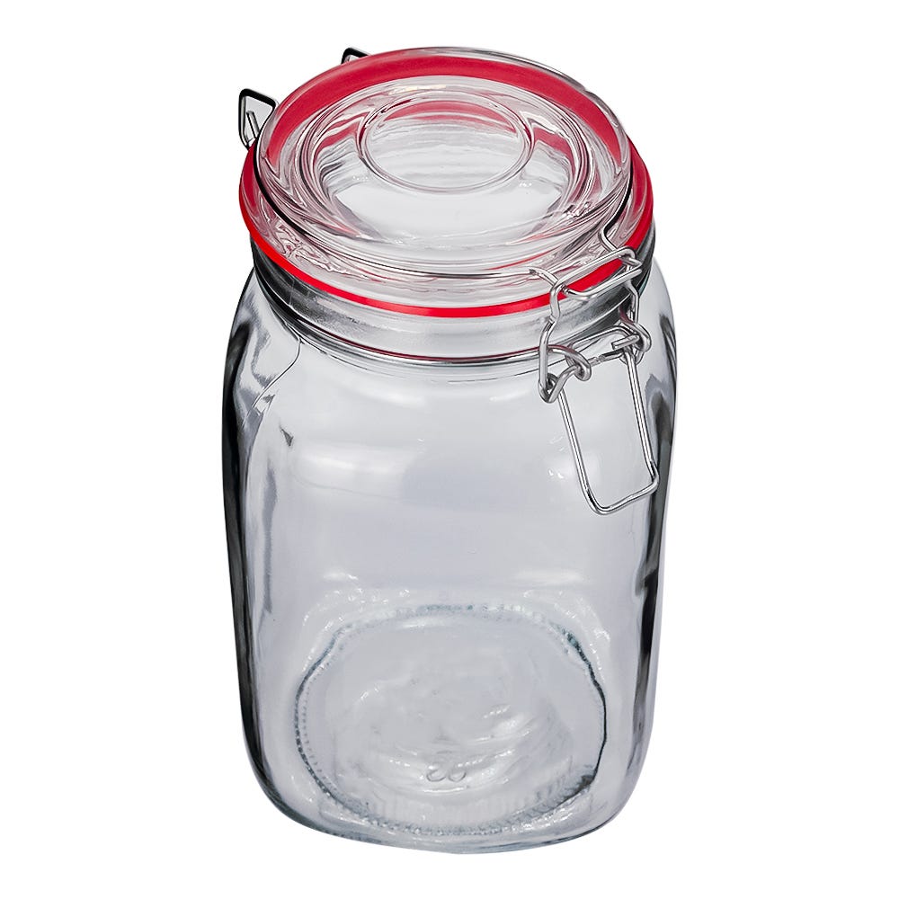 Set 4 recipientes de vidrio con tapa hermética