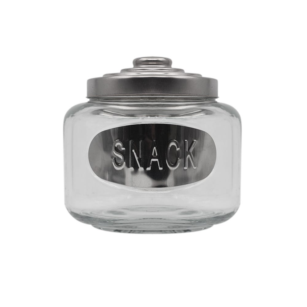 Frasco de vidrio con tapa cromada 3 L