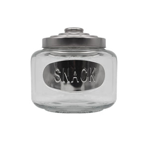 Frasco de vidrio con tapa cromada 3 L