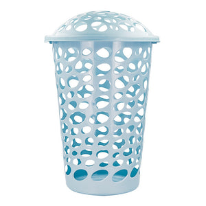 Canasta de plástico grande con tapa para ropa 11052 Home Pro