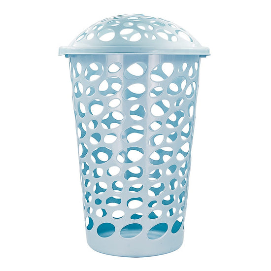 Canasta de plástico grande con tapa para ropa 11052 Home Pro