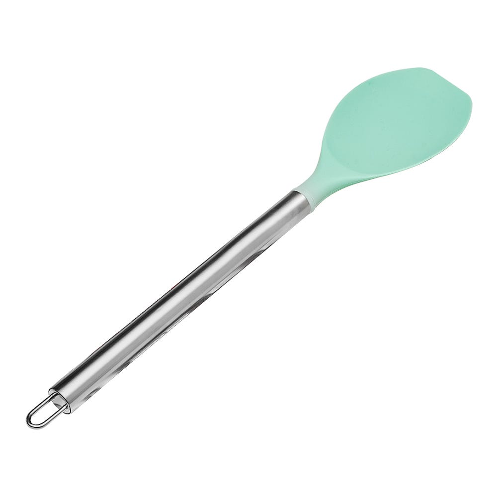 Cuchara plana de acero y punta de silicón varios colores ATU02E Home Sweet Home