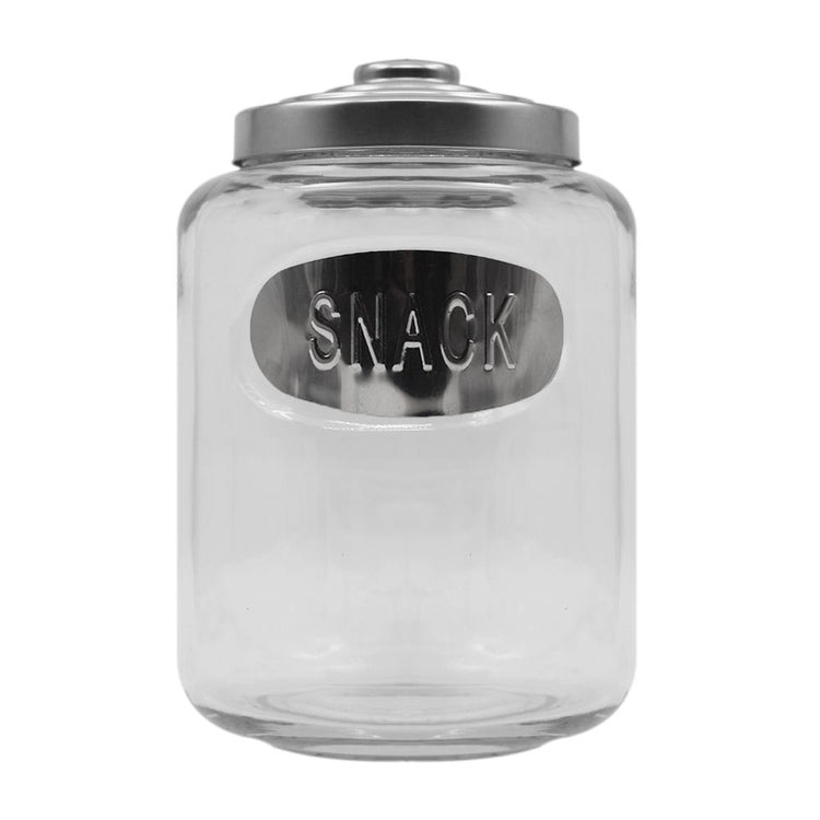 Frasco de vidrio con tapa cromada 6 L