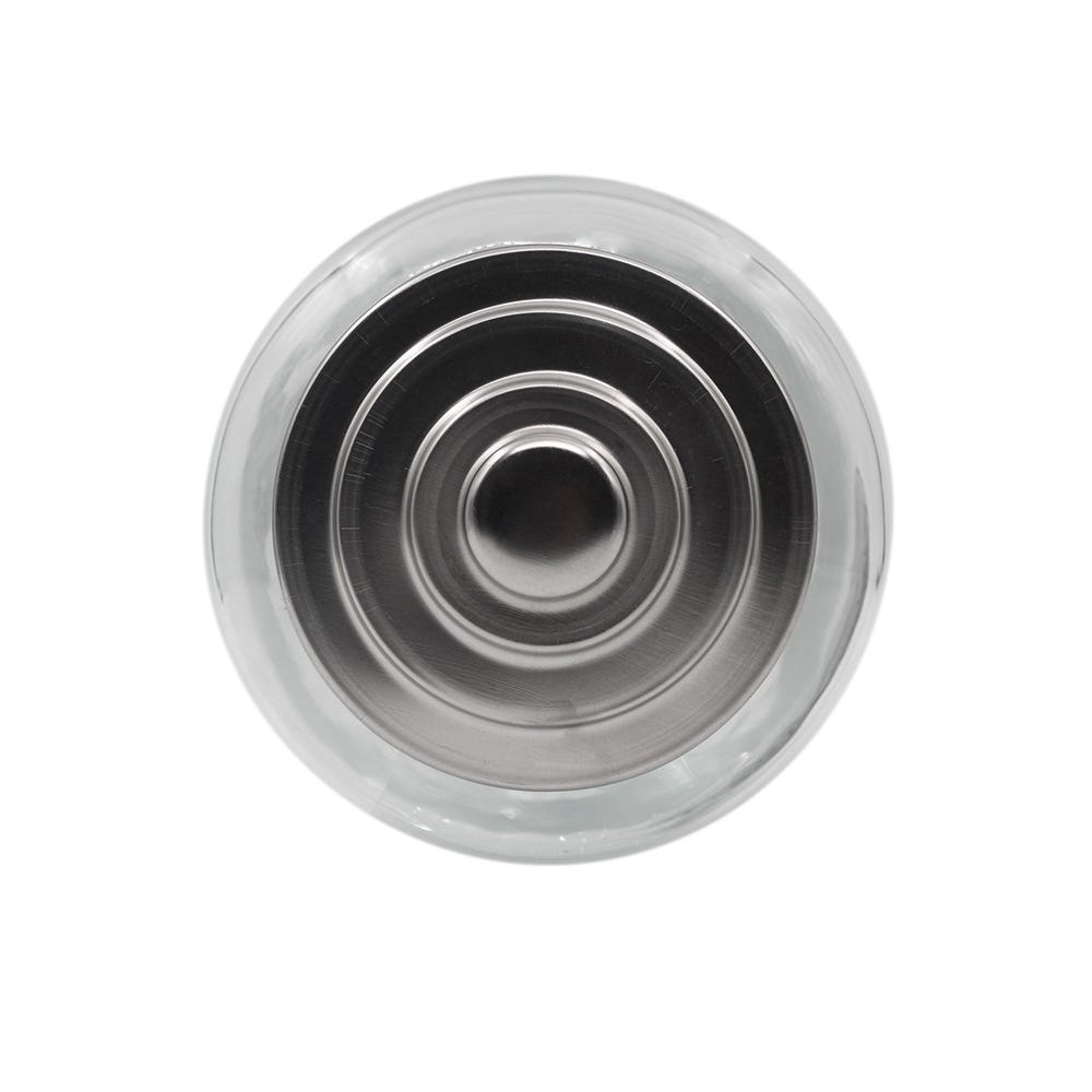 Frasco de vidrio con tapa cromada 6 L