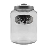 Frasco de vidrio con tapa cromada 6 L